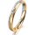 Ring 18 Karat Gelb-/Weissgold 3.0 mm sandmatt 1 Brillant G vs 0,025ct