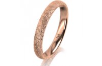 Ring 14 Karat Rotgold 3.0 mm kristallmatt