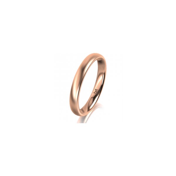 Ring 18 Karat Rotgold 3.0 mm l&auml;ngsmatt