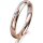 Ring 14 Karat Rot-/Weissgold 3.0 mm poliert 1 Brillant G vs 0,025ct