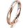 Ring 18 Karat Rot-/Weissgold 3.0 mm l&auml;ngsmatt