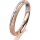 Ring 18 Karat Rot-/Weissgold 3.0 mm kreismatt 1 Brillant G vs 0,025ct