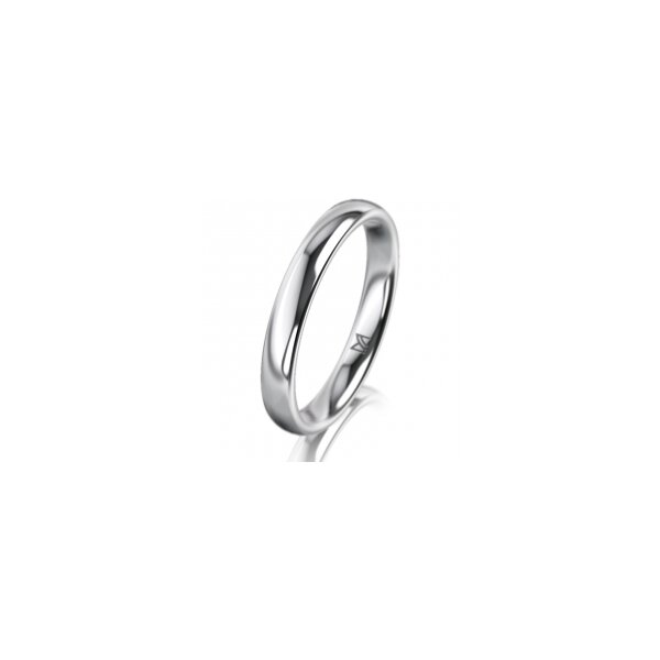 Ring 14 Karat Weissgold 3.0 mm poliert