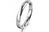 Ring 18 Karat Weissgold 3.0 mm poliert