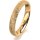 Ring 14 Karat Gelbgold 3.5 mm kristallmatt