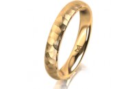 Ring 14 Karat Gelbgold 3.5 mm diamantmatt