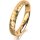 Ring 14 Karat Gelbgold 3.5 mm diamantmatt