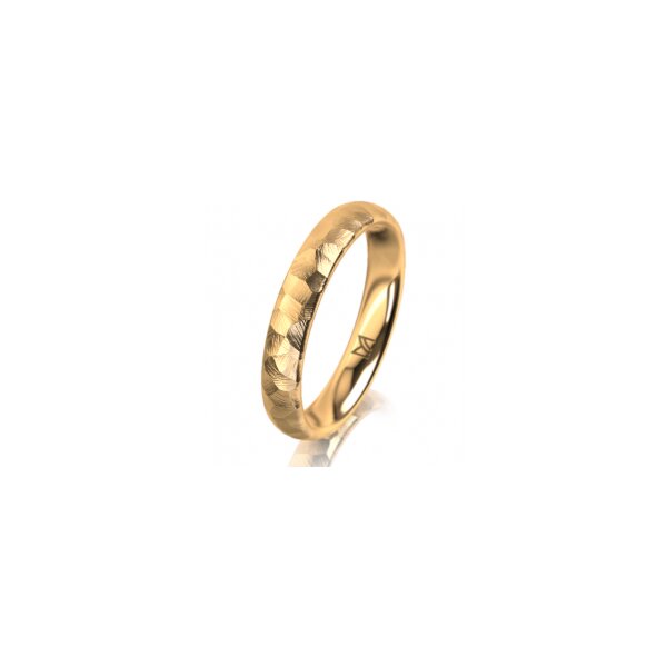 Ring 18 Karat Gelbgold 3.5 mm diamantmatt