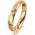 Ring 18 Karat Gelbgold 3.5 mm diamantmatt 1 Brillant G vs 0,025ct