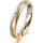 Ring 18 Karat Gelb-/Weissgold 3.5 mm sandmatt 1 Brillant G vs 0,025ct
