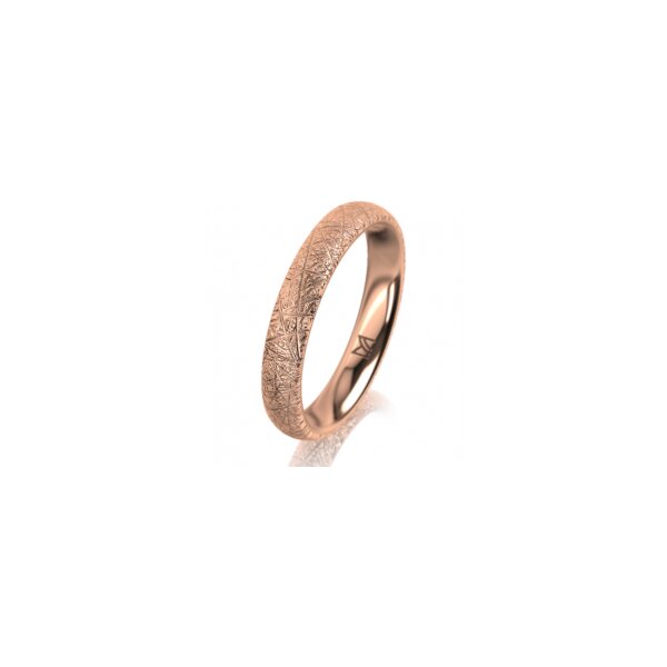 Ring 14 Karat Rotgold 3.5 mm kristallmatt