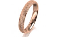 Ring 14 Karat Rotgold 3.5 mm kristallmatt