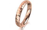 Ring 14 Karat Rotgold 3.5 mm diamantmatt