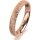 Ring 18 Karat Rotgold 3.5 mm kristallmatt