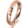 Ring 18 Karat Rotgold 3.5 mm diamantmatt