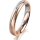 Ring 14 Karat Rot-/Weissgold 3.5 mm sandmatt
