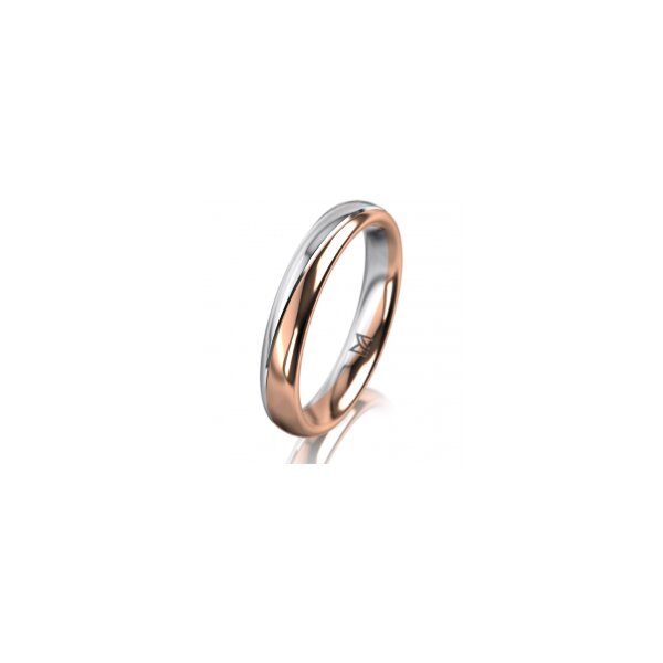 Ring 18 Karat Rot-/Weissgold 3.5 mm poliert