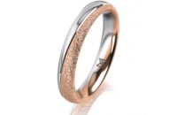 Ring 18 Karat Rot-/Weissgold 3.5 mm kreismatt