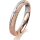 Ring 18 Karat Rot-/Weissgold 3.5 mm kreismatt 1 Brillant G vs 0,025ct