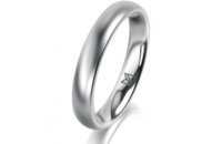 Ring 14 Karat Weissgold 3.5 mm l&auml;ngsmatt