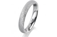 Ring 18 Karat Weissgold 3.5 mm kreismatt