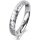 Ring 18 Karat Weissgold 3.5 mm diamantmatt
