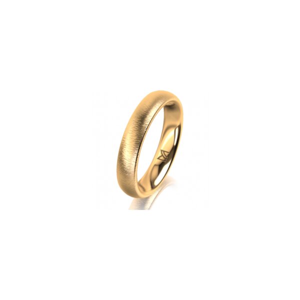 Ring 14 Karat Gelbgold 4.0 mm sandmatt