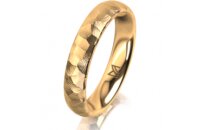 Ring 14 Karat Gelbgold 4.0 mm diamantmatt