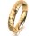 Ring 14 Karat Gelbgold 4.0 mm diamantmatt