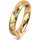 Ring 14 Karat Gelbgold 4.0 mm diamantmatt 1 Brillant G vs 0,065ct