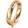 Ring 14 Karat Gelbgold 4.0 mm poliert 3 Brillanten G vs Gesamt 0,030ct