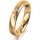Ring 14 Karat Gelbgold 4.0 mm l&auml;ngsmatt 3 Brillanten G vs Gesamt 0,030ct