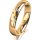 Ring 14 Karat Gelbgold 4.0 mm poliert 5 Brillanten G vs Gesamt 0,035ct
