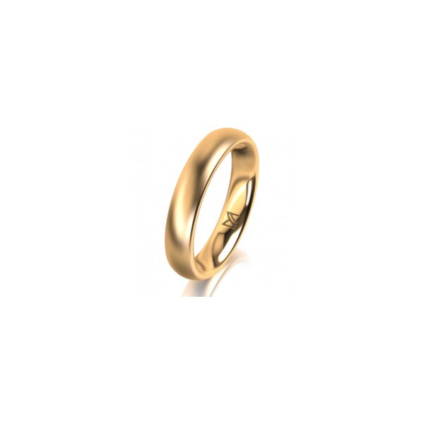 Ring 18 Karat Gelbgold 4.0 mm l&auml;ngsmatt