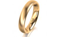 Ring 18 Karat Gelbgold 4.0 mm l&auml;ngsmatt