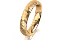 Ring 18 Karat Gelbgold 4.0 mm diamantmatt
