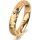 Ring 18 Karat Gelbgold 4.0 mm diamantmatt 1 Brillant G vs 0,025ct