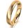 Ring 18 Karat Gelbgold 4.0 mm l&auml;ngsmatt 4 Brillanten G vs Gesamt 0,020ct