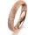 Ring 14 Karat Rotgold 4.0 mm kristallmatt