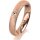 Ring 14 Karat Rotgold 4.0 mm kreismatt 1 Brillant G vs 0,025ct