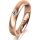Ring 14 Karat Rotgold 4.0 mm l&auml;ngsmatt 1 Brillant G vs 0,065ct