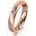 Ring 14 Karat Rotgold 4.0 mm sandmatt 1 Brillant G vs 0,065ct