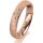 Ring 14 Karat Rotgold 4.0 mm kreismatt 3 Brillanten G vs Gesamt 0,030ct