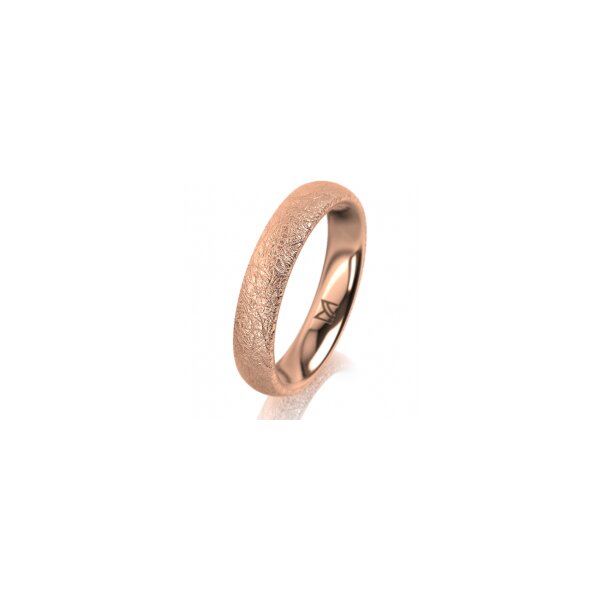 Ring 18 Karat Rotgold 4.0 mm kreismatt