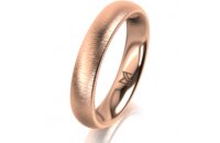 Ring 18 Karat Rotgold 4.0 mm sandmatt