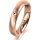Ring 18 Karat Rotgold 4.0 mm sandmatt 1 Brillant G vs 0,025ct