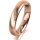 Ring 18 Karat Rotgold 4.0 mm l&auml;ngsmatt 4 Brillanten G vs Gesamt 0,020ct