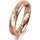 Ring 18 Karat Rotgold 4.0 mm l&auml;ngsmatt 5 Brillanten G vs Gesamt 0,035ct