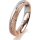 Ring 14 Karat Rot-/Weissgold 4.0 mm kristallmatt