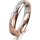 Ring 14 Karat Rot-/Weissgold 4.0 mm poliert 1 Brillant G vs 0,025ct